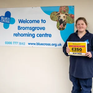Oakmans £250 donation to Blue Cross
