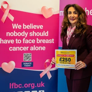 Oakmans £250 donation to Ladies Fighting Breast Cancer