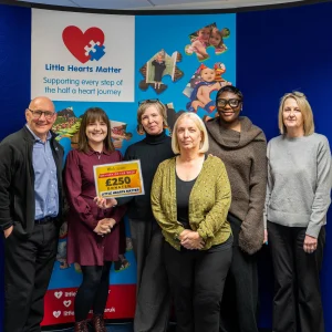 Oakmans £250 donation to Little Hearts Matter