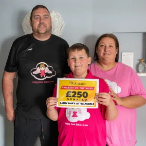 Oakmans £250 donation to Libby Mae’s Little Angels