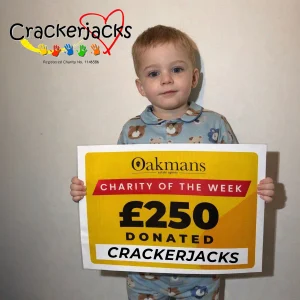Oakmans £250 donation to Crackerjacks